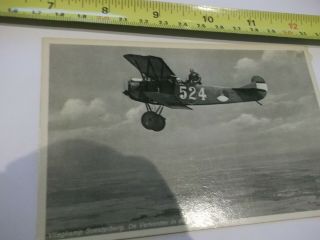 3) Photo Postcard= Dutch Biplane