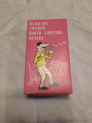 French Birth Control Device Novelty Gift 1969 Vintage