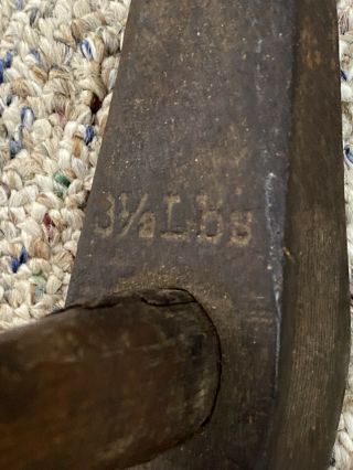 Antique Fayette R.  Plumb F.  R.  P.  Anchor Logo 3.  5 LBS Hammer Solid Cast Steel 3