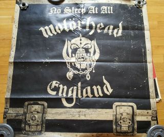 1 Huge Vintage Motörhead Poster No Sleep At All 1988 Rock 