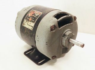 Vtg Antique Duro Company 1/3 Hp 110v 1ph 1/2 " Dual Double Shaft Electric Motor