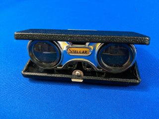 Stellar Sport Glass 25x Binocular Opera Glasses Made in Japan VTG Folding Pocket 2