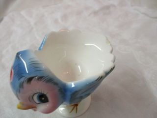 Vintage Lefton hand painted Egg Cup Blue Bird 286 (1) 2