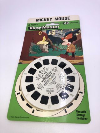 Vintage View Master Disney Mickey Mouse And Friends Reels In Package