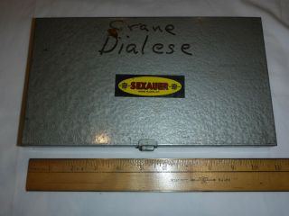 Vintage Sexauer Handy Andy 22 Repair Crane Dial - Ese Faucets Some Parts Metal Box