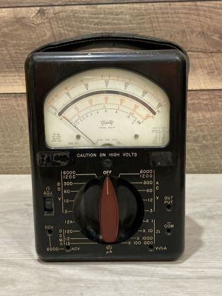 Triplett Model 630 - A Volt - Ohm Meter Vintage 1966