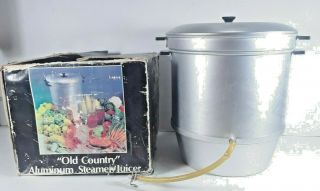 Progressive Old Country All Aluminum Steamer Juicer 4 In 1 Vintage 1978