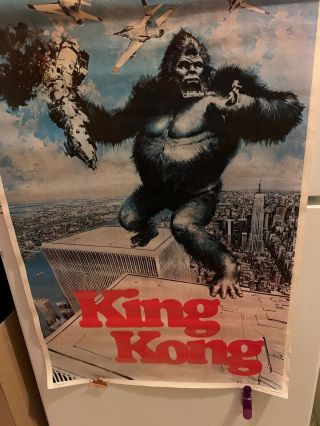 King Kong The Movie 1976 Promotional Poster Vintage 34 " X 23 "