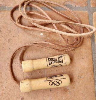Vintage Everlast Pro Jump Rope 4477 Weighted Handles 9.  5ft