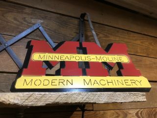 Minneapolis Moline Tractor Sign U G1000 Antique Toy Farmall Oliver Z Vista 850 U