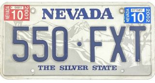 99 Cent 1987 Base 2002 Nevada License Plate 550 - Fxt