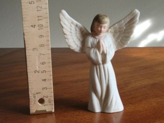 Vtg Christmas Around The World Deluxe Nativity White Angel Praying Figure 54 - 252