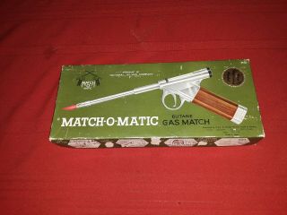 Vintage Match - O - Matic Pistol Cigarette Lighter