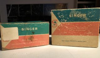 Vintage Singer Sewing Machine Attachments Parts & Special Discs For 600 603