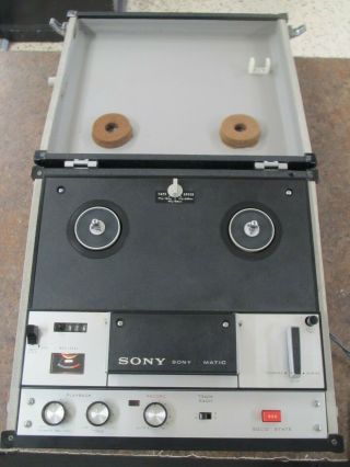 Vintage Sony Sony - O - Matic Reel To Reel Tape Recorder Tc - 105