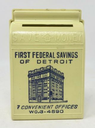 Vintage Bank,  First Federal Savings Of Detroit Advertising,  Beacon Co,  Yellow