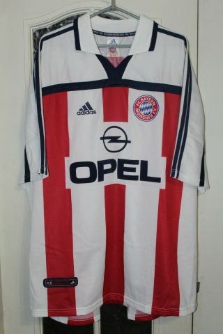 Bayern Munich 2000 2001 Adidas Away Vintage Soccer Shirt Jersey Trikot Size Xxl