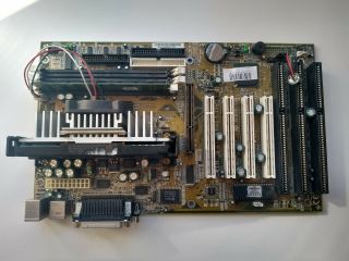 Vintage MSI MS - 6119 ATX VER.  1.  1 BX2,  Pentium II Slot 1 350 MHz,  128 MB RAM 3