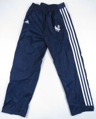 Vintage York Yankees Adidas Mlb Baseball 3 Stripe Full Zip Sides Track Pants