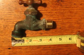 Vintage Usa Brass 1/2 " Male Water Faucet Sink Wall Mount Retro Valve