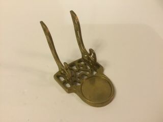 Andrea By Sadek Vintage Brass Metal Cup And Saucer Inline Display Holder