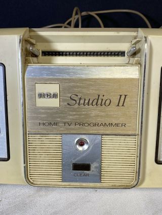 Vintage RCA Studio II Home TV Programmer I8V100 Video Game Console 1976 USA 3