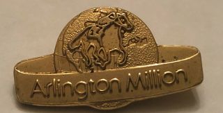 Vintage Arlington Million Horse Racing Pin Racetrack Chicago Illinois