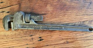 Vintage 18” Rigid Pipe Wrench Heavy Duty - Made In Usa.