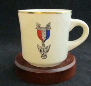 Vintage Bsa Boy Scouts Of America Eagle Scout Award Fine Ceramic Coffee Mug