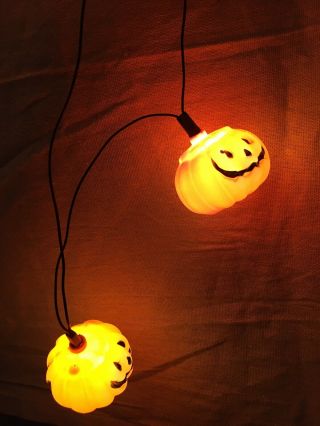 Vintage Halloween Pumpkin Blow Mold String Light Set - (10 Lights)