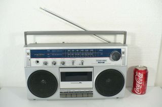 Vintage Toshiba Rt - 80s Cassette Recorder Boom Box Ghetto Blaster Stereo Radio