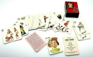 Whitman Peter Pan Old Maid Vintage Card Game