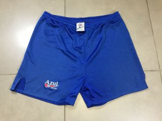 Vtg 1992 Cruz Azul Sz L Azul Sport Mexico Soccer Players Issued Shorts Jersey 90