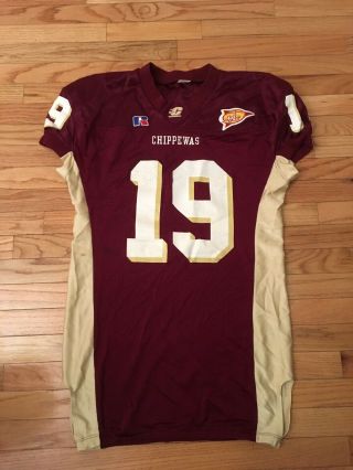 Central Michigan Chippewas Ncaa Vintage Russell Athletic Game Worn Jersey