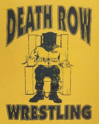 Vintage Death Row Wrestling T - Shirt Large Men 