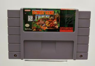 Nintendo Snes Donkey Kong Country Cartridge - Retro Vintage Video Game