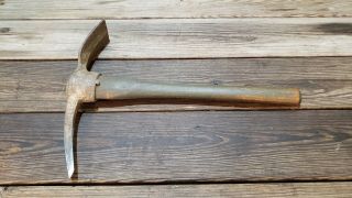 Vintage U.  S.  Army Pick Axe Trenching Tool Wwii With Handle