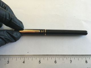 Vintage Pentel Rx15 Excalibur Rollerball In Black Lacquer And Gold Trim