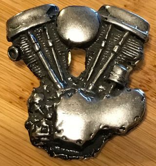 Motorcycle Engine Pin Pendant Harley Davidson Triumph Victory Usa Ride Or Die