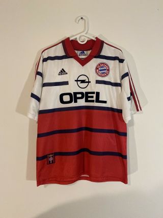 Vintage Bayern Munich Fc 1998/1999/2000 Away Football Shirt Jersey Germany Large