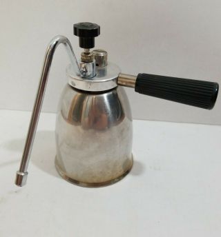 Vesubio Stove Top Cappuccino Milk Steamer Frother Stainless Vtg Italy