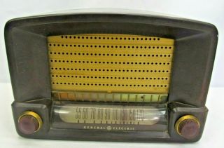 Vintage Ge General Electric Model 115 Bakelite Am Tube Radio