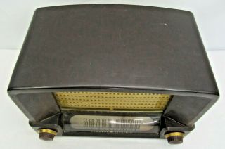 Vintage GE General Electric Model 115 Bakelite AM Tube Radio 2