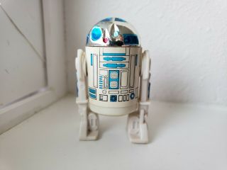 Vintage Star Wars R2 - D2 Action Figure 1977 Light Blue