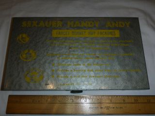 Vintage Sexauer Handy Andy 16a Faucet Bonnet Nut & Stem Packing Metal Box Parts