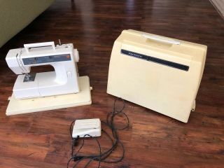 Vintage Kenmore Sears 12 Stitch Sewing Machine With Cover Model 385.  1278180