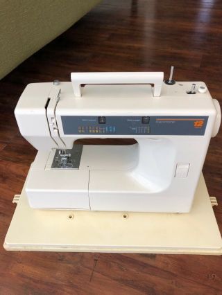 Vintage Kenmore Sears 12 Stitch Sewing Machine With Cover Model 385.  1278180 2