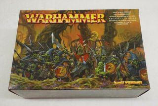 Warhammer Fantasy Night Goblins Regiment Box Set / Games Workshop Vintage