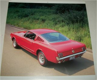 1966 Ford Mustang Gt Fastback Car Print (red)