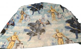 Vintage Star Wars Empire Strikes Back Twin Fitted Sheet Fabric Boba Fett 1979